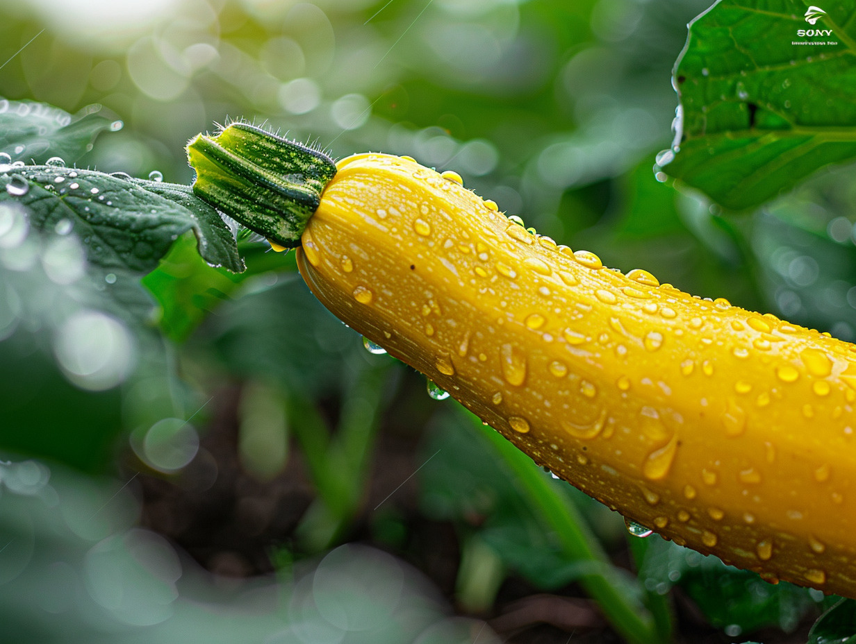 courgettes jaunissantes