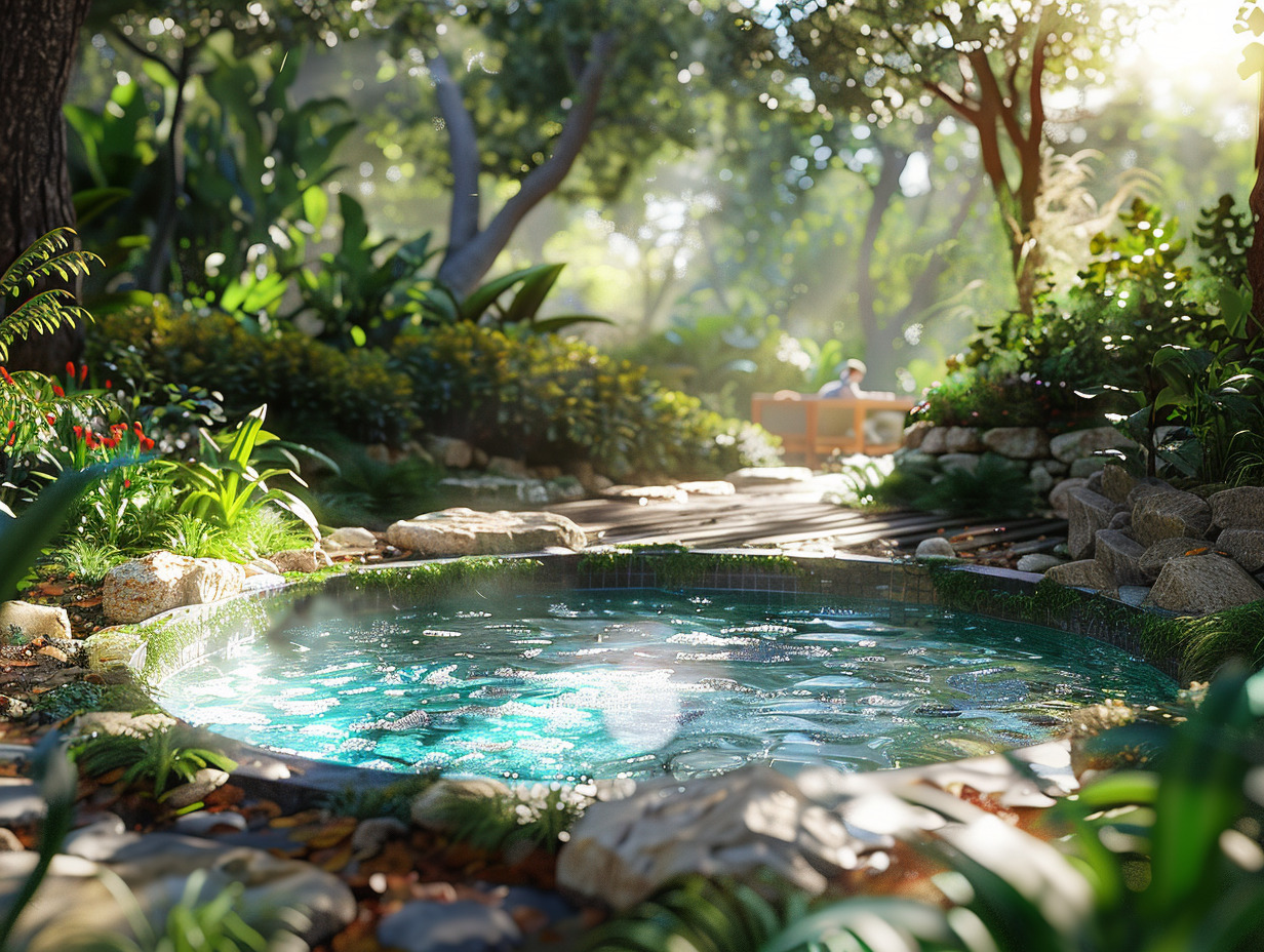 piscine hors sol terrain en pente