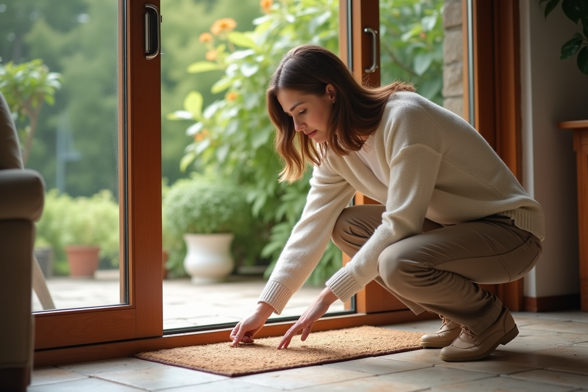 Femme vérifiant la base d